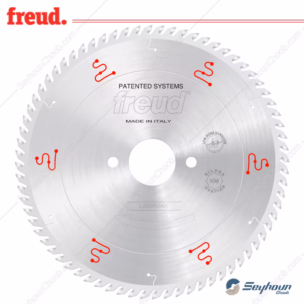 تیغ اره الماسه پانل بر 35 سانتی متری 72 دندانه فرود مدل FREUD LSB35004X