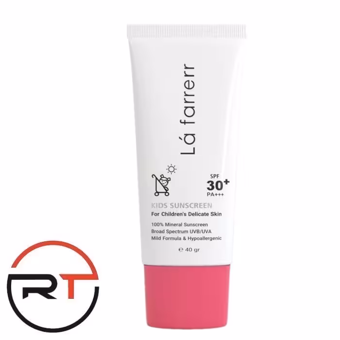 ضد آفتاب کودکان SPF30 لافارر | دخترانه رنگ صورتی 40 گرم