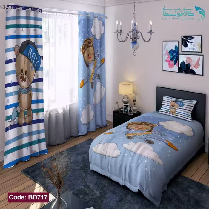 روتختی طرح خرسی یکنفره کد BD717