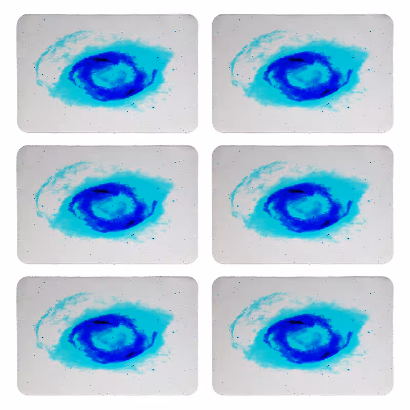 زیربشقابی طرح آبرنگی کد 9006 بسته 6 عددی | کالا مکس