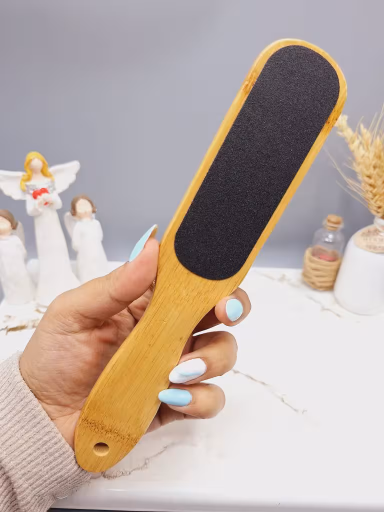 سوهان کف پا دو طرفه دسته چوبی