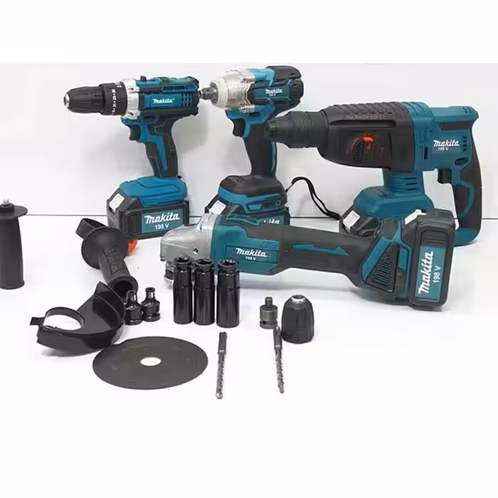 پک چهار قلو شارژی 88 ولت ماکیتا (دریل ، بکس ، هلتی و مینی فرز) مدل Nrt dc-343