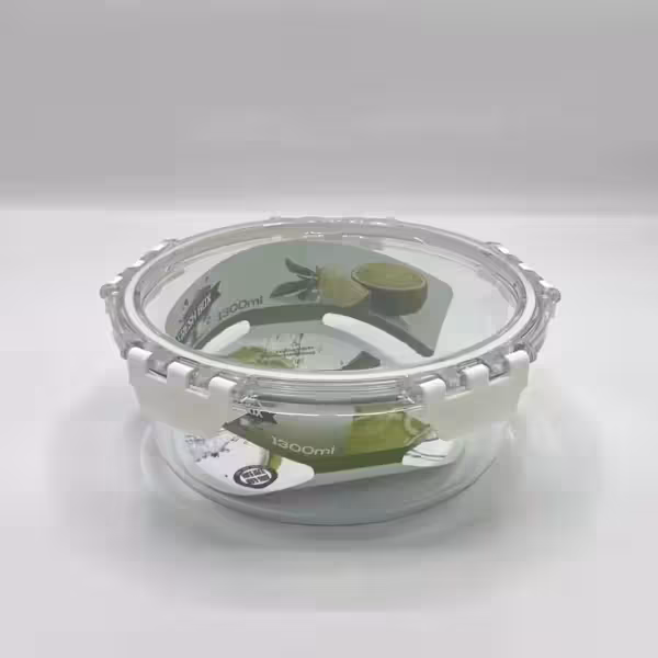 ظرف نگهدارنده گرد 1300 میل نوار سفید