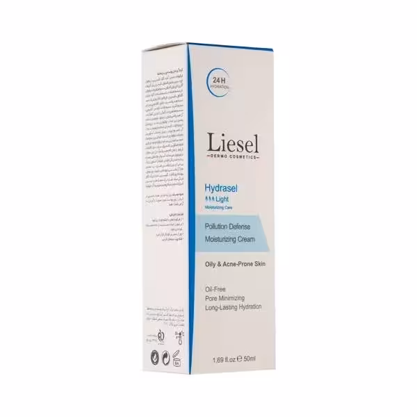 کرم آبرسان لایسل پوست چرب و مستعد آکنه مدل Hydrasel Light حجم 50 میلی لیترLisel