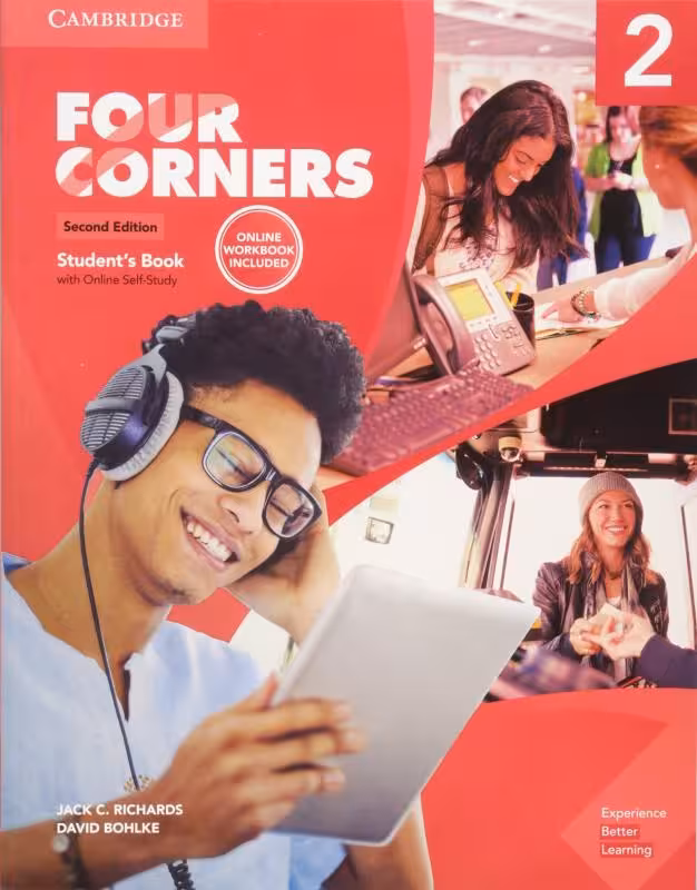 خرید کتاب انگلیسی فور کرنرز Four Corners 2nd 2 SB WB DVD 1