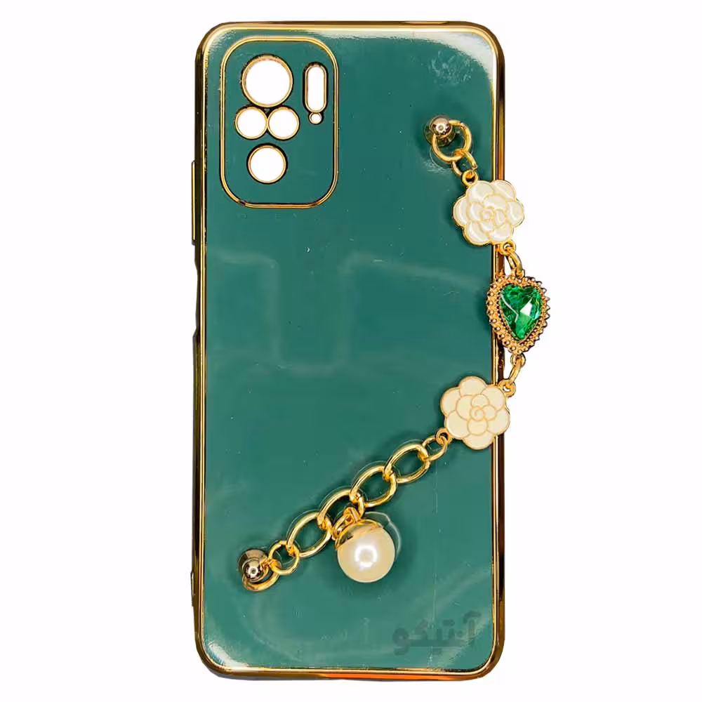 قاب My Case همراه با دستبند زنجیری مناسب برای Xiaomi Note10s-سبز