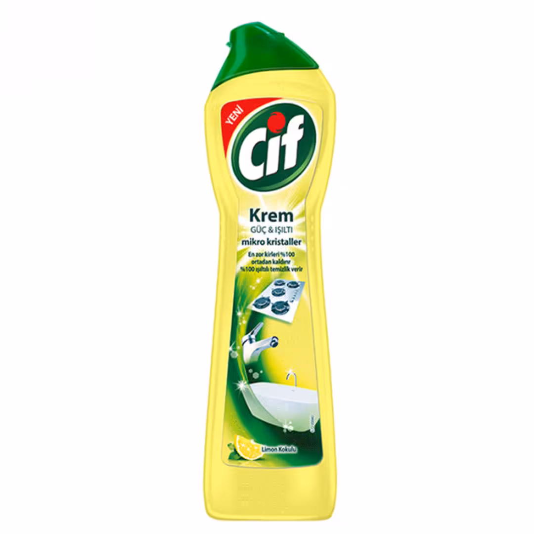 کرم پاک کننده انگلیسی سیف Cif Cream Cleaner Lemon گاز و سطوح استیلی با رایحه لیمو 500 میل