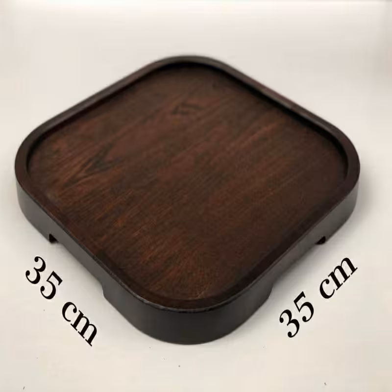 سینی چوبی مربع لبه دار مدل 40075