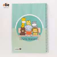 دفتر 60 برگ سیمی مجلد ایمان طرح 28