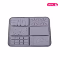 قالب سیلیکون شکلات میکس 6 خانه