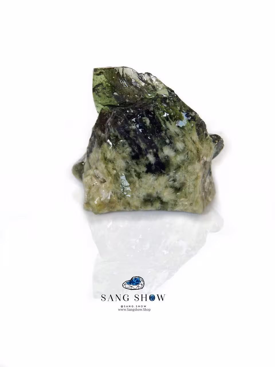 سنگ آپاتیت سبز رتایل شکوفه ای انحصاری و ویژه S546