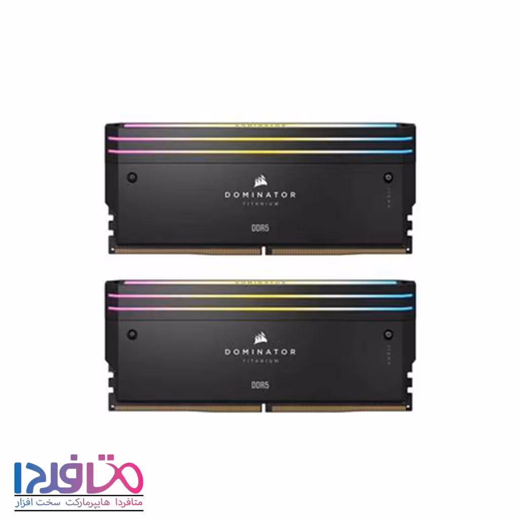 رم کورسیر دو کاناله 32 گیگابایت مدل DOMINATOR TITANIUM RGB فرکانس 6400 مگاهرتز
