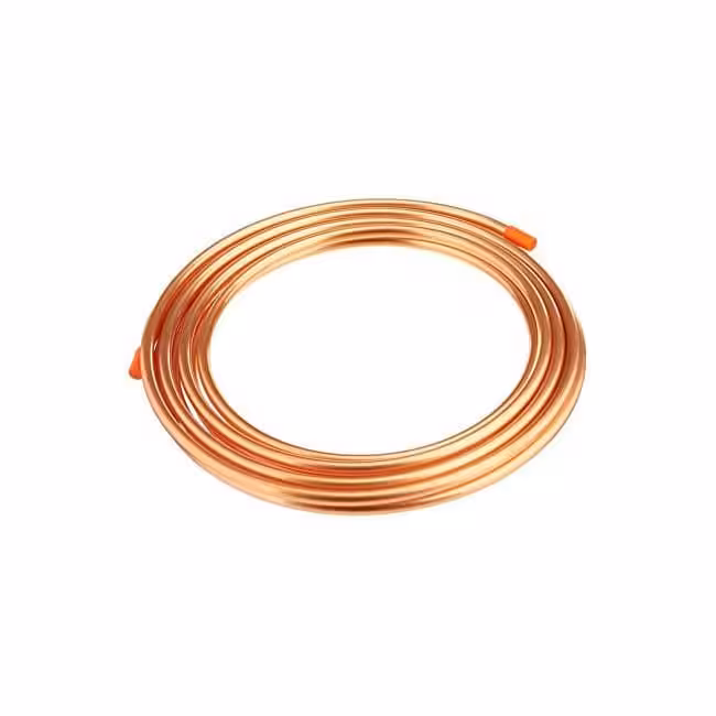 لوله مسی کولرگازی سایز 1/4 ضخامت 0.75 (طول 7 متر 30 سانت)