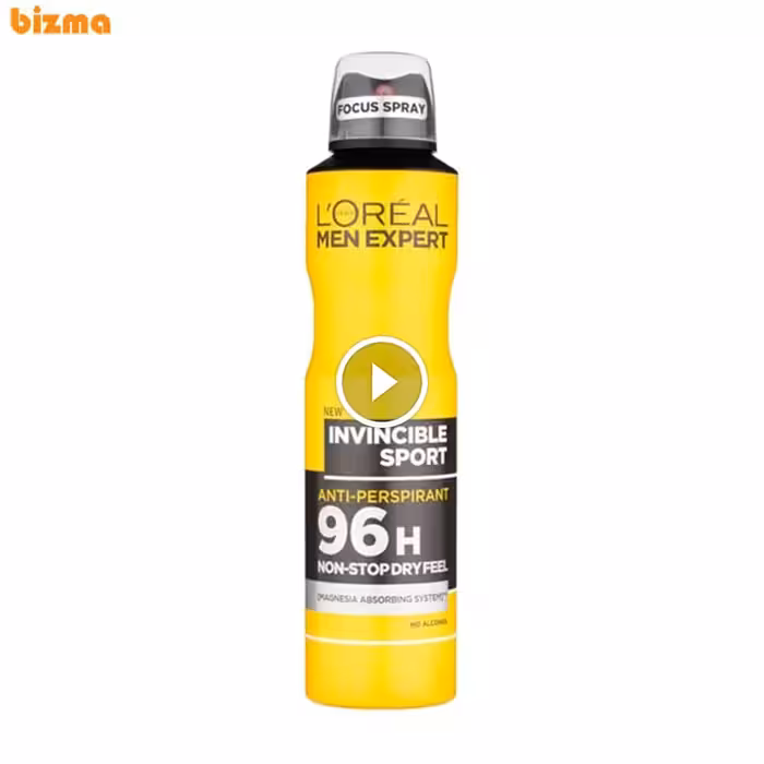 اسپری ضد تعریق مردانه لورآل مدل Men Expert Invincible Sport حجم 250 میلی لیتر