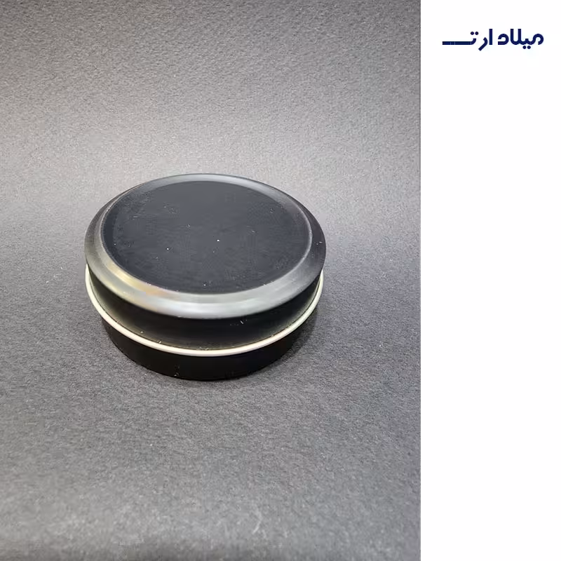 قوطی فلزی مشکی قطر6.5 ارتفاع2.5