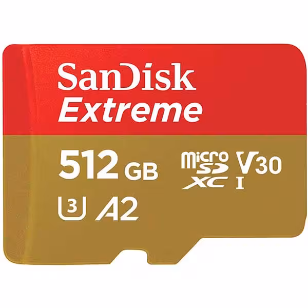 کارت حافظه سن دیسک MicroSD Extreme 190MBps ظرفیت 512 گیگابایت
