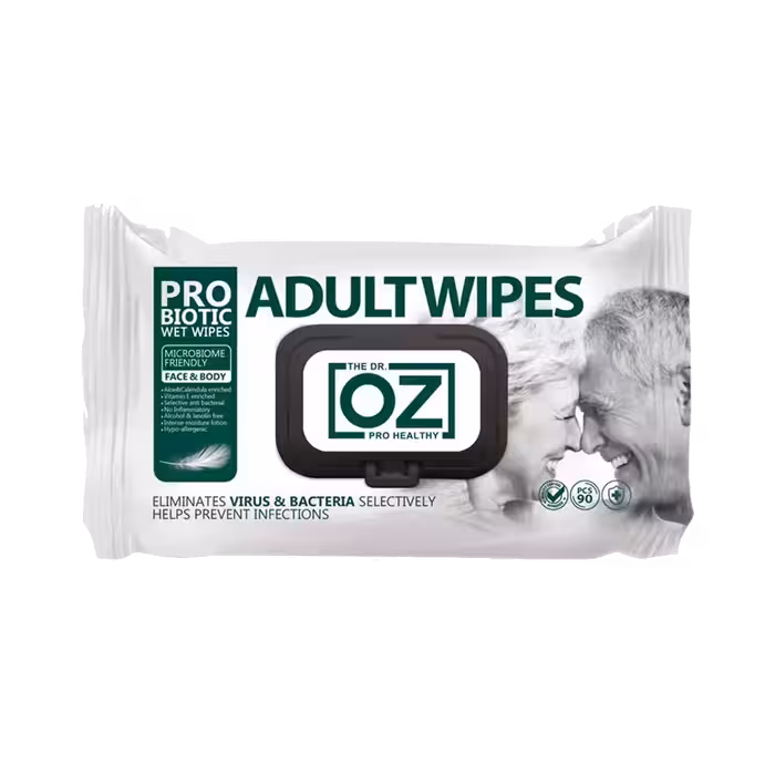 دستمال مرطوب پاک کننده بزرگسالان 90 برگی دکتر از