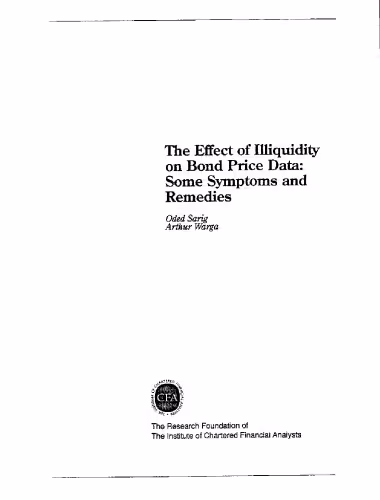 خرید و دانلود نسخه کامل کتاب Effect of Illiquidity on Bond Price Data