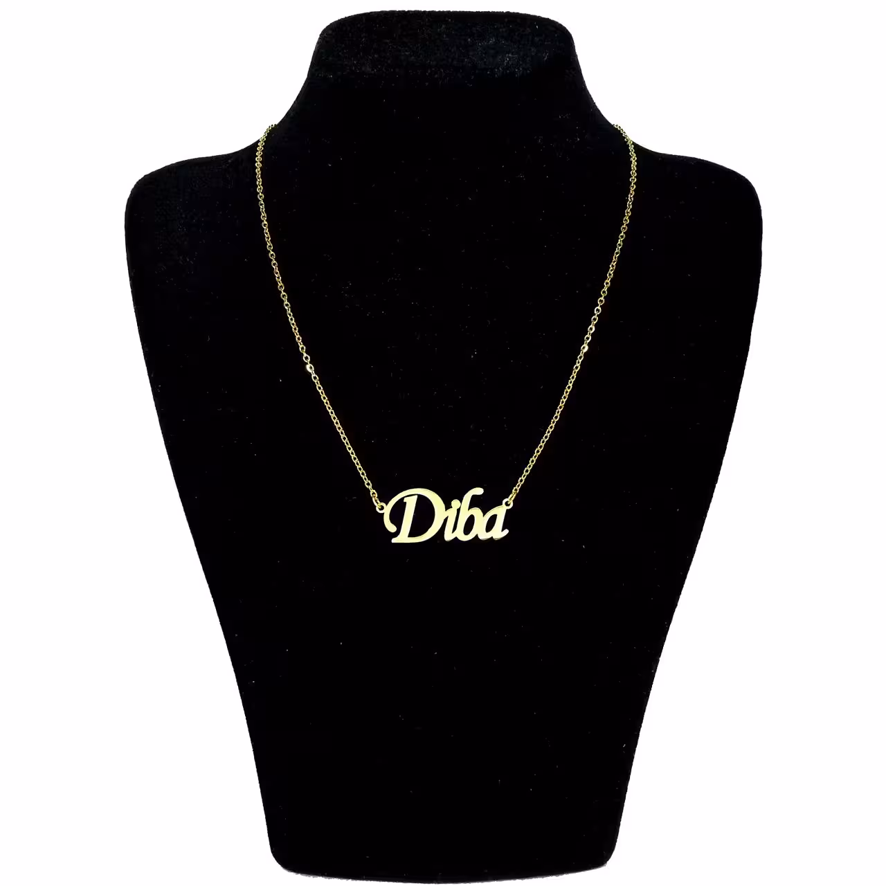 گردنبند استیل مدل اسم دیبا