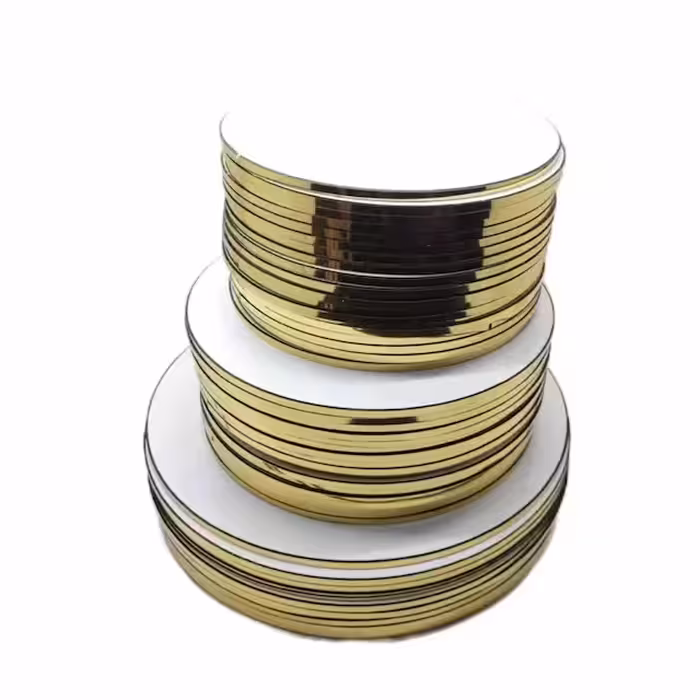 زیر کیکی دایره 8 میل قطر 50 دور طلایی