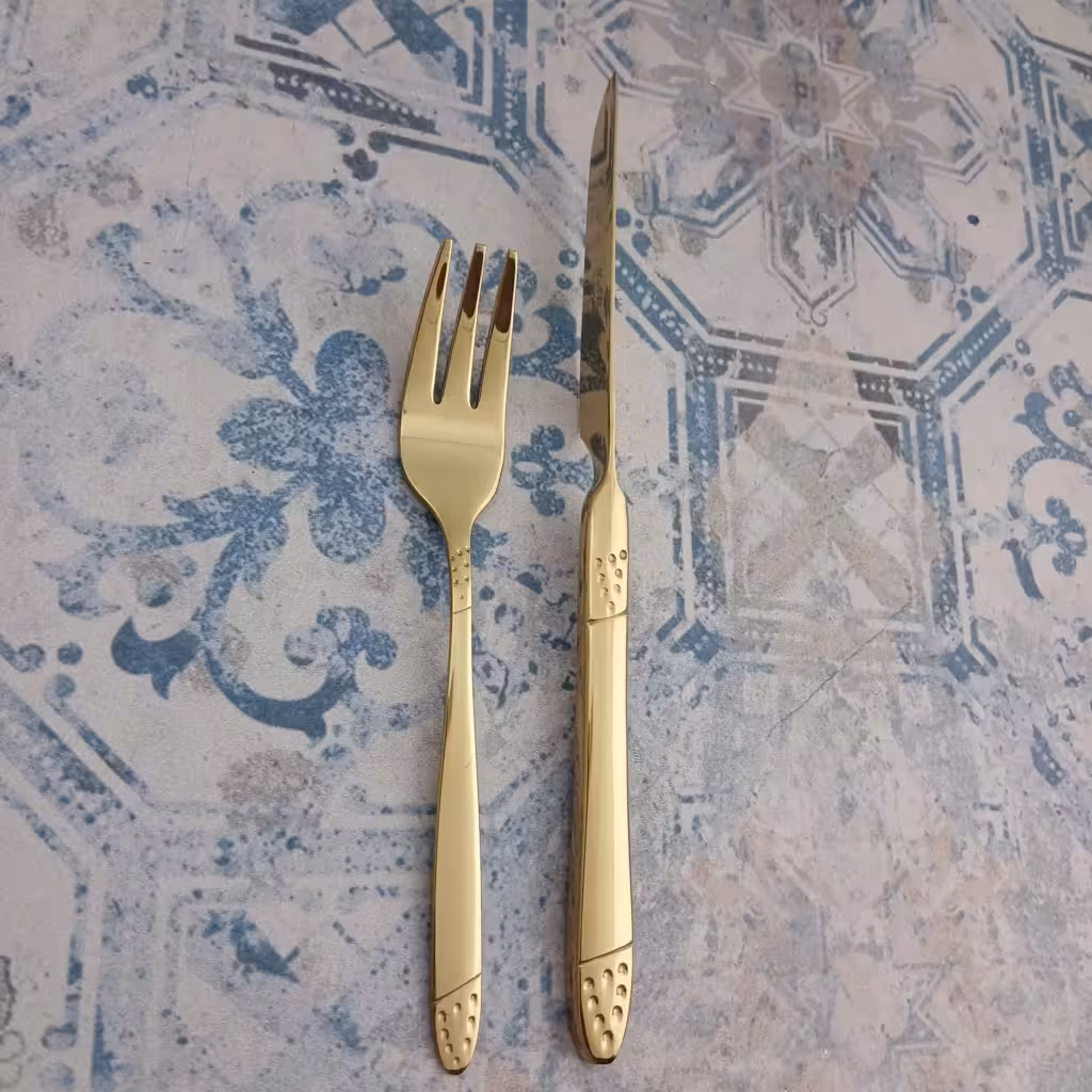 کارد و چنگال میوه کابان مدل 077w