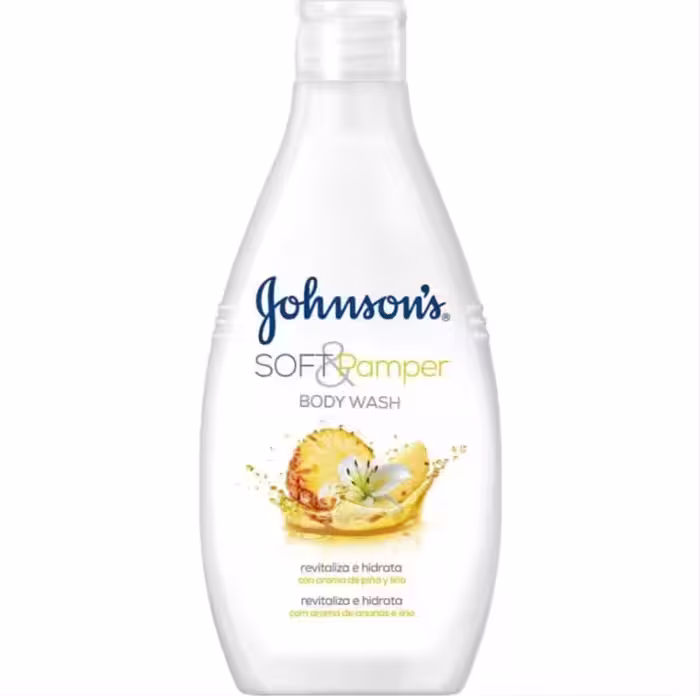 شامپو بدن جانسون رایحه آناناس و گل لیلیوم Johnsons Soft Pamper حجم 400 میلی لیتر