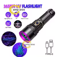 چراغ قوه یووی کینساچ KINSACH KS-UV365nm پاوربانکی - کمپ آراس