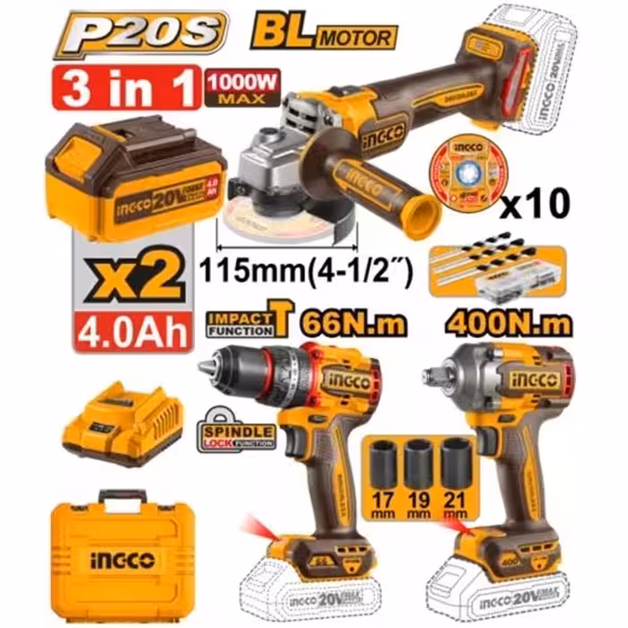 ارسال فوری   امکان خرید حضوری   ضمانت اصالت کالا   ست کمبو 3 عددی شارژی اینکو کد COSLI241291