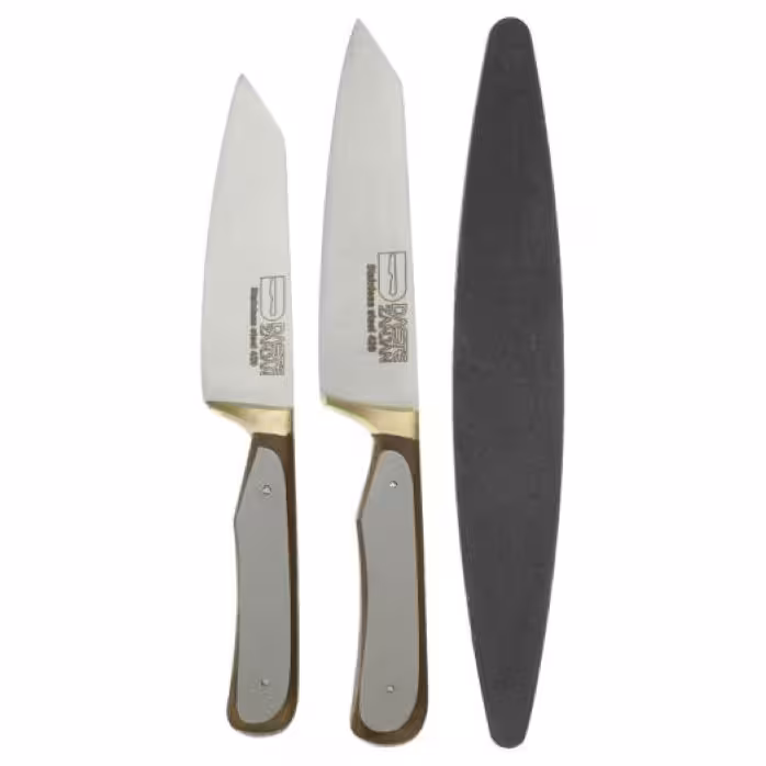 ست سه پارچه چاقوی گوشت و مرغ با دسته رزینی ثمین دست زنجان