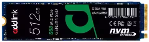 حافظه اس اس دی ادلینک S68 NVMe M.2 ظرفیت 512 گیگابایت