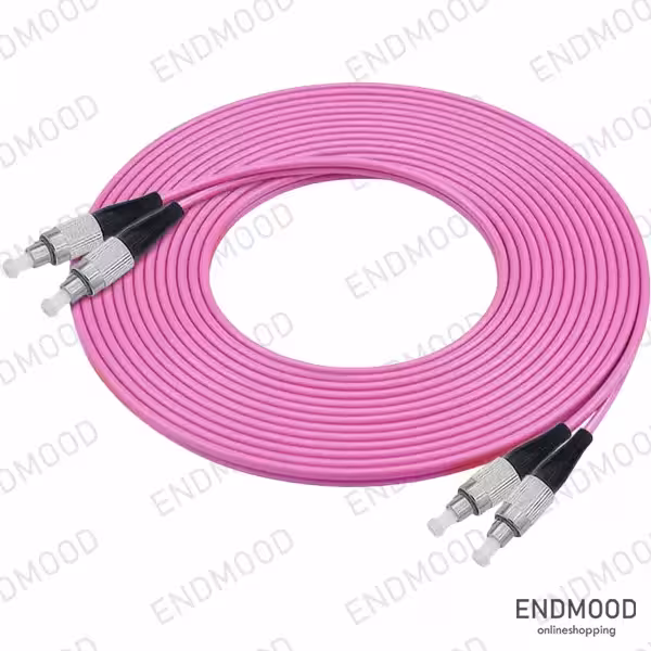 پچ کورد فیبر نوری 1 متری داپلکس نگزنس Nexans OM4 FC-FC