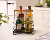 استند مربع فلزی دسته چوبی لیمون limon