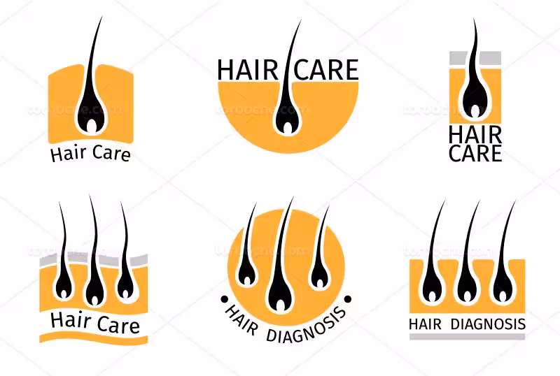لوگوی مراقبت از مو | گرافیک با طعم تربچه