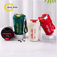 تراول ماگ وکیوم 400 میلی کافی کاپ COFFEE CUP 400ML - کمپ آراس