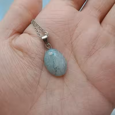 گردنبند زنانه اونتورین سبز کد ه1620