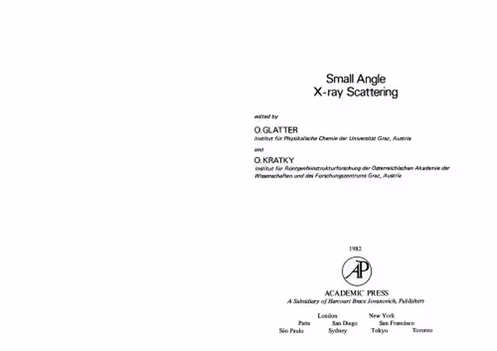 خرید و دانلود نسخه کامل کتاب Small Angle X-ray Scattering