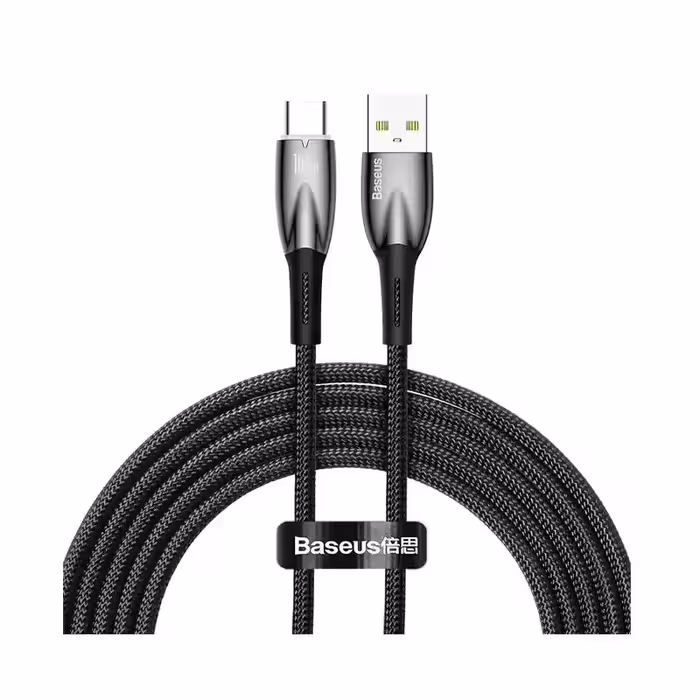 کابل شارژ USB به Type-C باسئوس مدل Glimmer Series طول 2 متر 100 وات