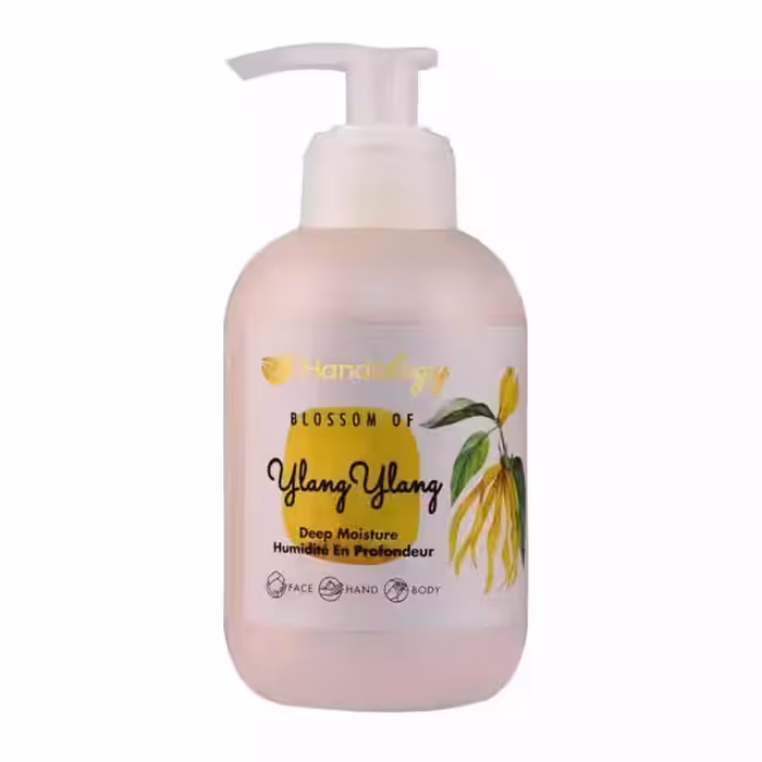 کرم مرطوب کننده هندولوژی با رایحه شکوفه یلانگ یلانگ مناسب پوست های نرمال و خشک حجم 230 میلی لیتر