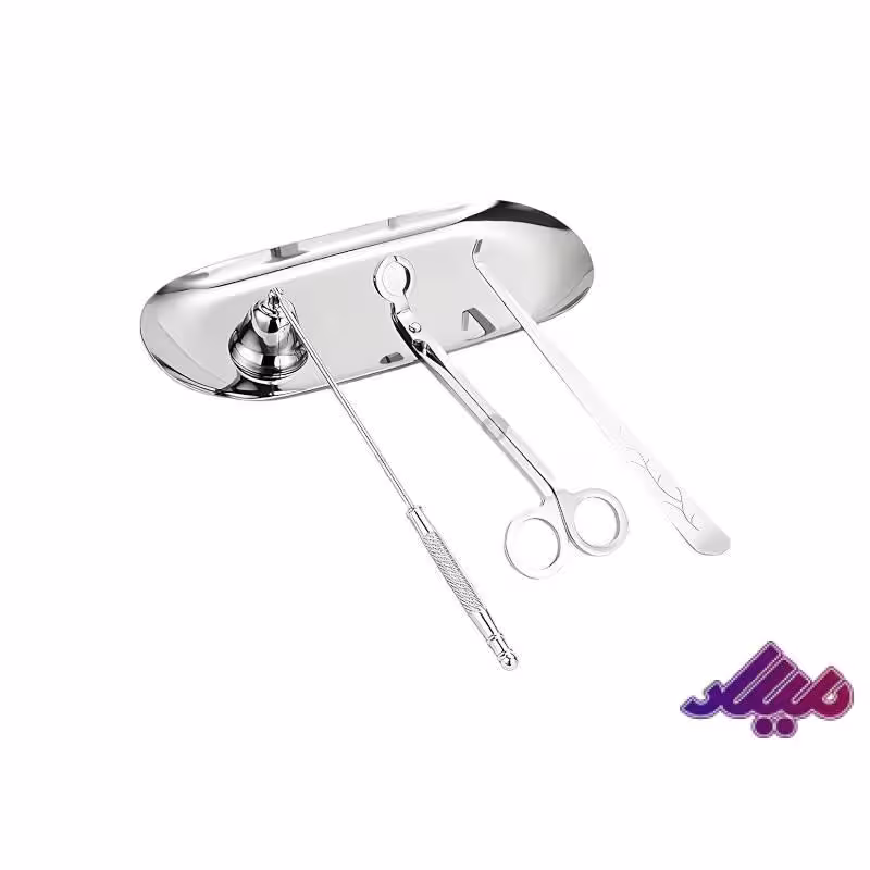 ست سینی تریمر و اسنوفر نقره ای