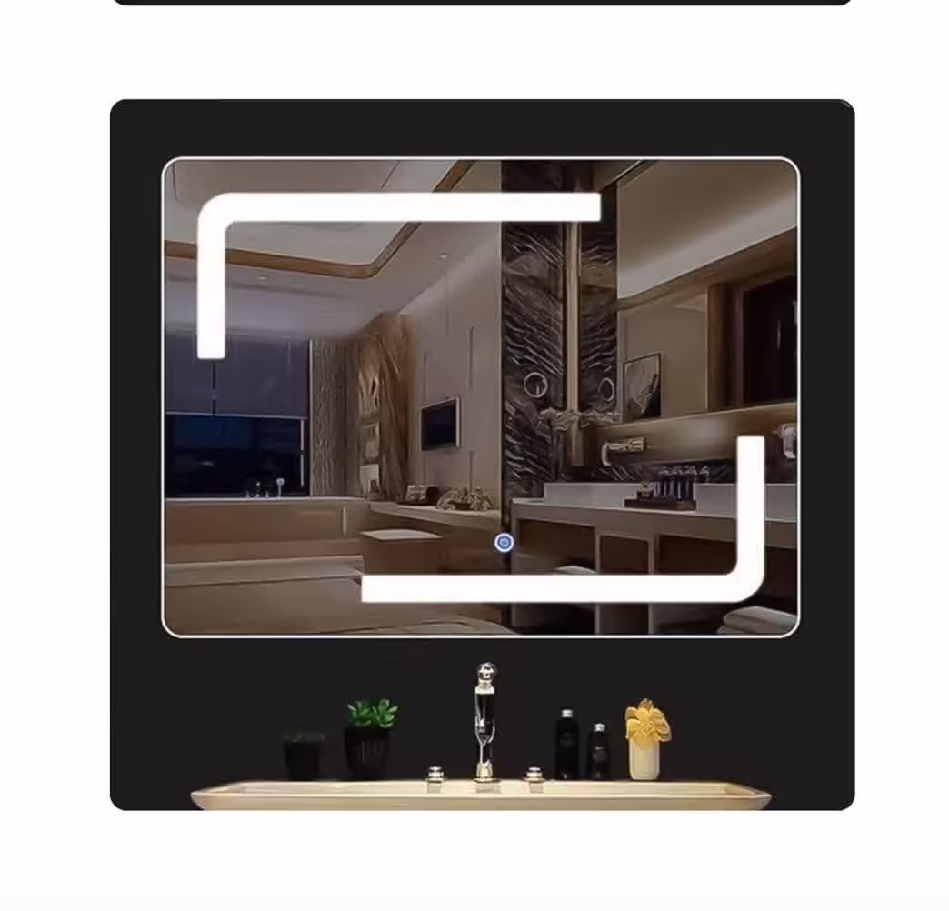 آینه مستطیل 70در50 سند پلاست نور دار