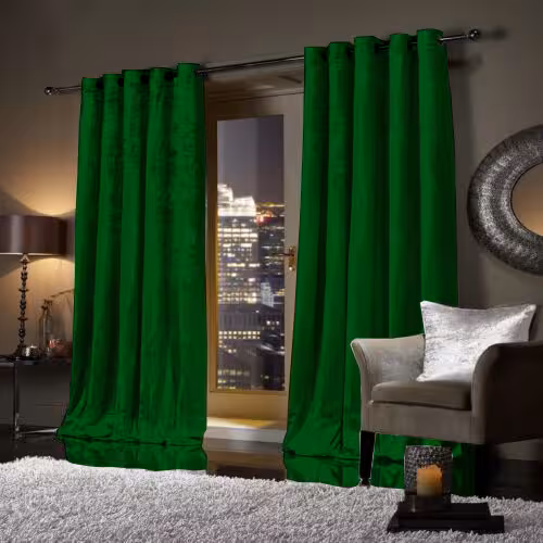 پرده مخمل کالیفرنیا سبز تیره