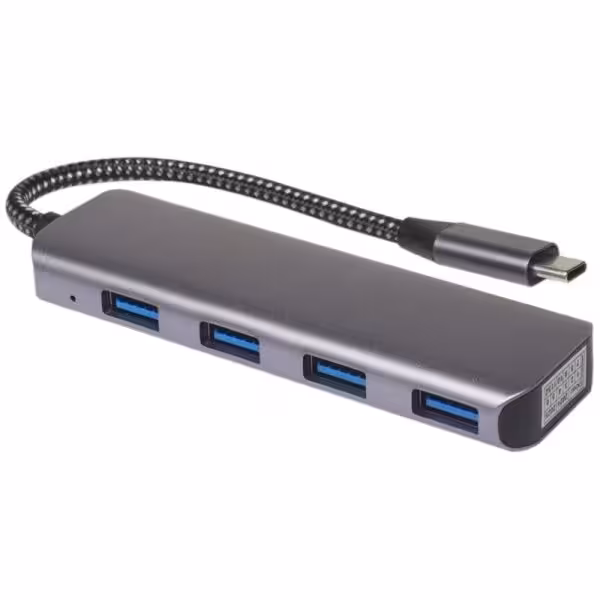 هاب 4 پورت USB-C کی نت مدل K-NET K-HUCMHC320