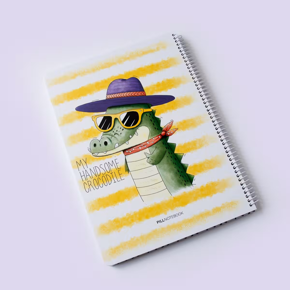 دفتر نقاشی فانتزی رحلی 80 برگ تمساح پیل (Pill)