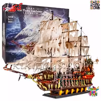 لگو کشتی هلندی سرگردان دزدان دریایی بادبانی بزرگ The Flying Dutchman 13138