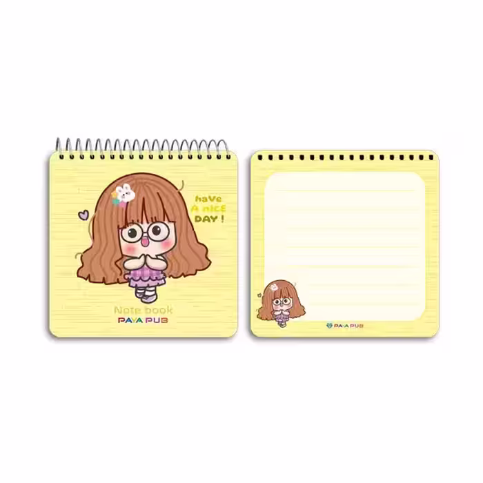 دفترچه یادداشت 10×10 طلقی فانتزی