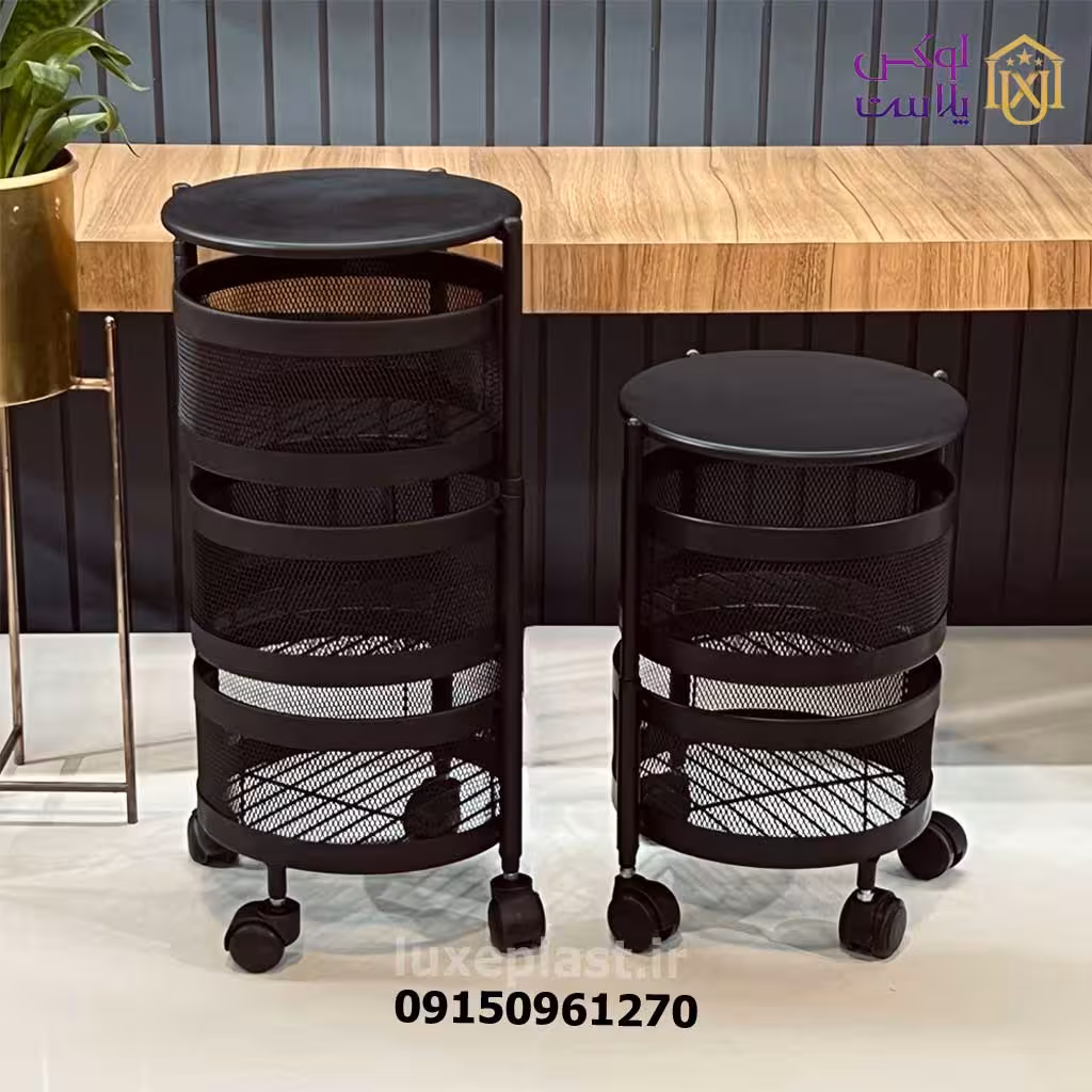 جا پیازی گرد متحرک 2و 3 طبقه مدل چرخدار