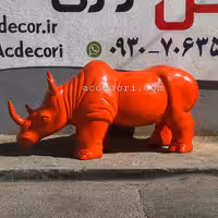 مجسمه کرگدن بزرگ راپینو فایبرگلاس