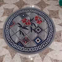 گلیم گردماشینی کاشان طرح میناسایز(یک دریک)(هزینه ارسال باخریداروپس کرایه میباشد)