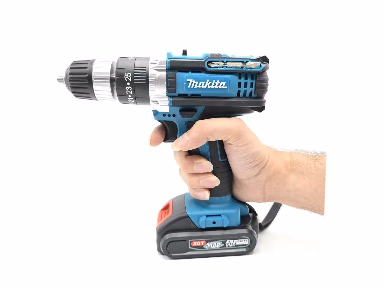 دریل شارژی 118 ولت چکشی مارک برجسته طرح ماکیتا مدل XY-5