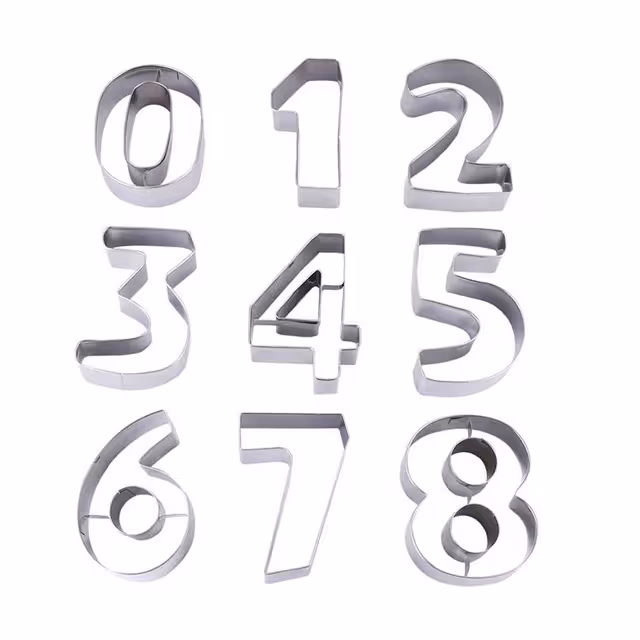 کاتر خمیر و شیرینی طرح اعداد کد C1010